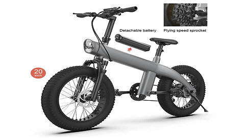 Bicicleta eléctrica de montaña de neumático ancho para adultos