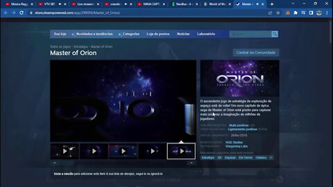 criando conta no Master of Orion