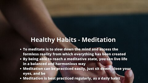 #77: Healthy Habits – Meditation
