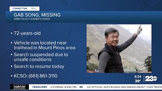 Search is on for missing hiker Gab Song