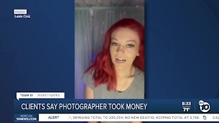 SD photographer accused of taking client's money
