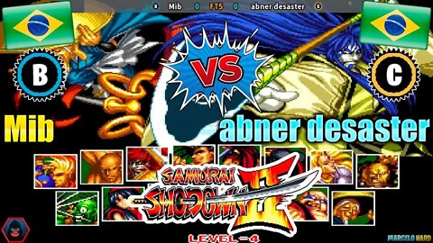 Samurai Shodown II (Mib Vs. abner desaster) [Brazil Vs. Brazil]