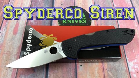 Spyderco Siren LC200N blade Lightweight/grippy and corrosion resistant !