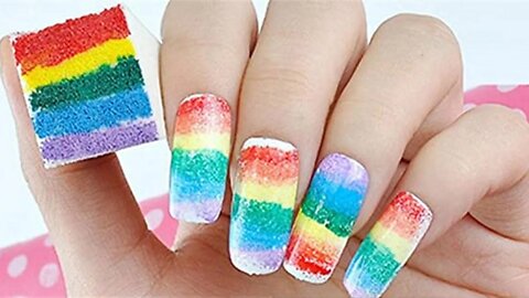 Sponge Bobbing Nail Designs