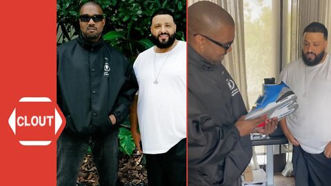 DJ Khaled Gifts Kanye West & Justin LaBoy A Pair Of His Limited Edition "Father Of Asahd" Jordan 3s