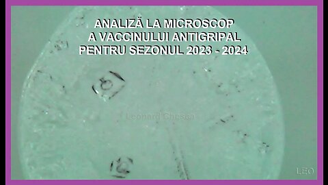 ANALIZA LA MICROSCOP A VACCINULUI ANTIGRIPAL "CLASIC"