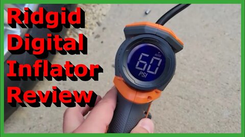 Ridgid 18V Digital Inflator | 18 volt Ridgid Portable Compressor Review