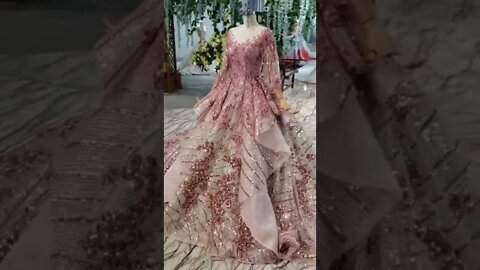 Ostty Gold Wedding Dress