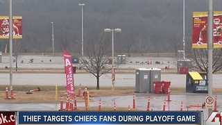 Thief targets chiefs fans during playoff game