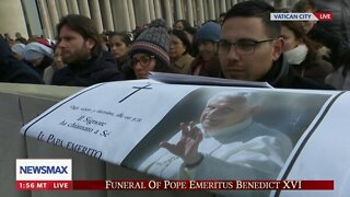 Pope Francis' gives the homily at the funeral for Pope Emeritus Benedict XVI