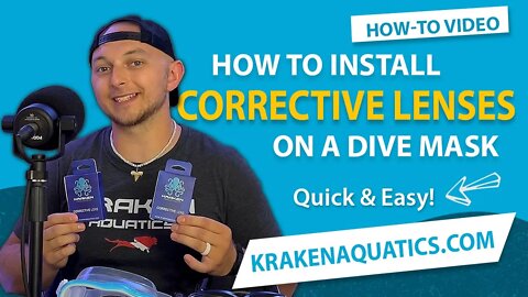 How To Install Corrective Lenses On a Kraken Aquatics Dive Mask