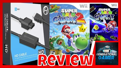 Hyperkin Nintendo Wii HDMI Cable Review (Super Mario Galaxy & Super Mario Galaxy 2)