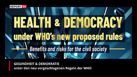 Strasbourg: Health & Democracy under WHO's new proposed rules
