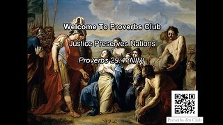 Justice Preserves Nations - Proverbs 29:4