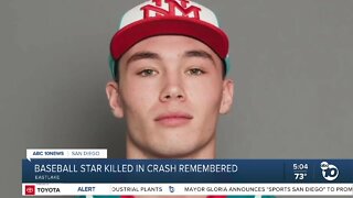 Baseball star killed in car crash remembered