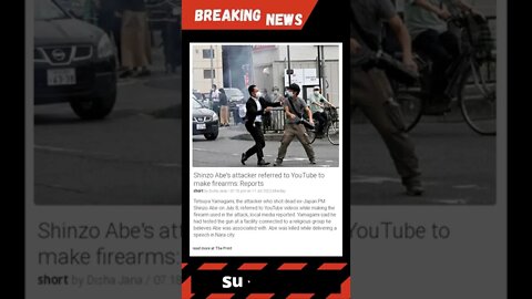 Breaking News: Shinzo Abe's attacker referred to YouTube to make firearms: Reports #shorts #news