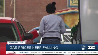 Gas prices continue to fall