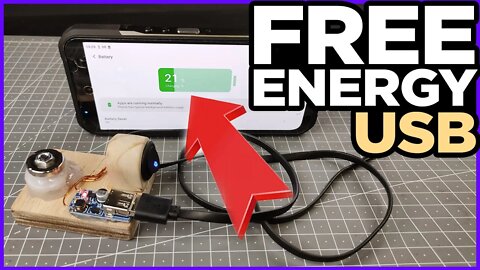 How to Make a Free Energy Mobile Phone Charger | USB Free Energy Generator | Hidden Technology