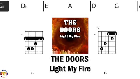 THE DOORS Light My Fire FCN GUITAR CHORDS & LYRICS