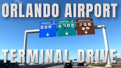 Driving into Orlando International Airport MCO - 4k - With Terminal Pauses & Highlights