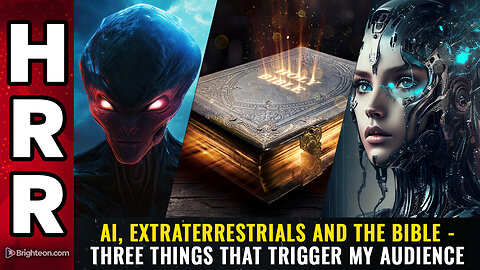AI, Extraterrestrials and the Bible - Three things that trigger my audience