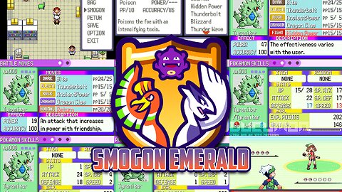 Pokemon Smogon Emerald - New GBA Hack ROM with Smogon Features. MUST TRY!
