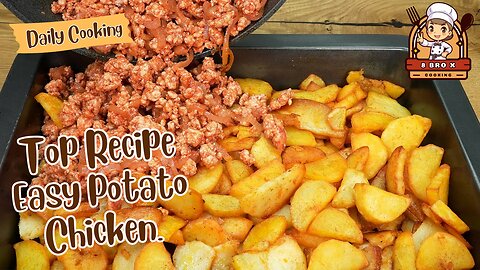 Easy Potato Chicken Recipe! It's so delicious I cook it almost every day❗ ASMR