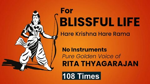 Hare Krishna Hare Rama - Maha Mantra - 108 Times | Become Blissful & Fearless