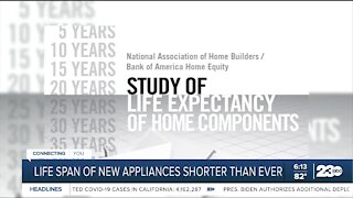 Life span of new appliances shorter than ever