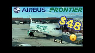 Trip Report: Basic Economy Fare - Frontier Airlines Airbus A321 Salt Lake City-Dallas (4K)