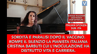 SORDITÀ E PARALISI DOPO VACCINO. LA PIANISTA ITALIANA ROMPE IL SILENZIO