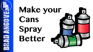 Simple trick to make your spray cans spray better