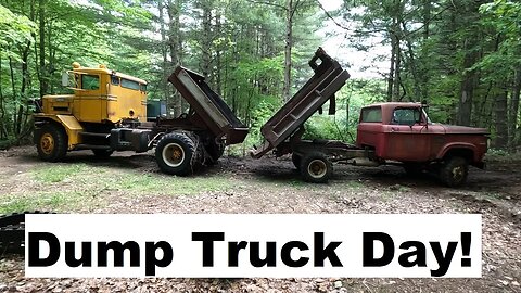 Dodge and Oshkosh Dump Trucks