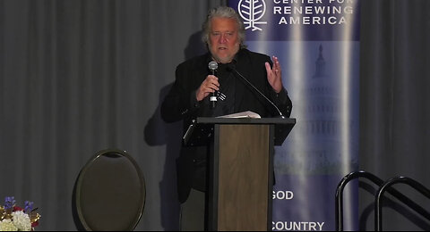 Steve Bannon Speech at Center for Renewing America on 4/19/24