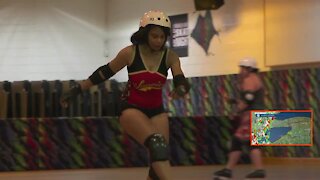 To celebrate her 50th birthday she's getting back into roller derby