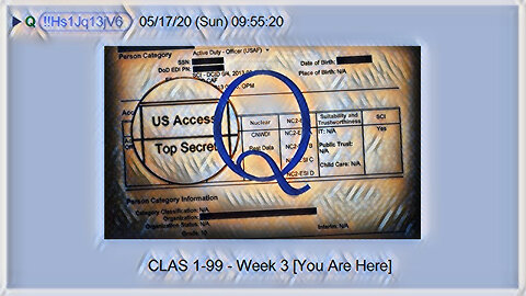 Q May 18, 2020 – Week 3: You Are Here