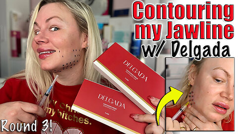Contouring my Jawline with Delgada! Maypharm.net | Code Jessica10 Saves you Money