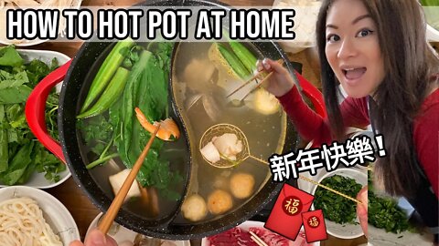 How to Hot Pot at Home (Easy Dinner for Lunar New Year 🧧 新年) 火锅 / 打邊爐 Guide & Recipe | Rack of Lam