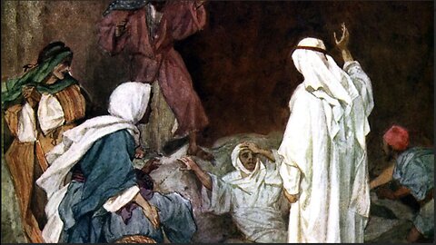 Jesus raises Lazarus from the dead. (SCRIPTURE)