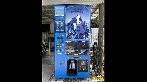 Never Used 2022 VX4 Everest Ice Bagged Ice and Filtered Water Vending Machine For Sale in Florida!