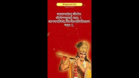 SRIMAD BHAGAVAD GITA | भगवद गीता | ভাগবত গীতা |Chapter 2 Verse 14