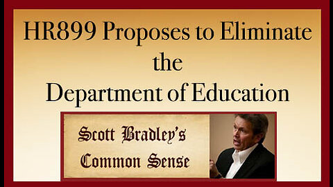 HB899 Proposes to Eliminate the Department of Education
