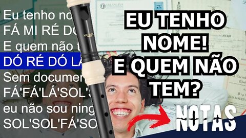 Com certidão de nascimento sou cidadão - Notas para flauta contralto