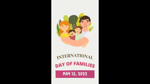 International Family Day 15 May 2022 | Vector illustration art brushes | cartoon graphics Animation