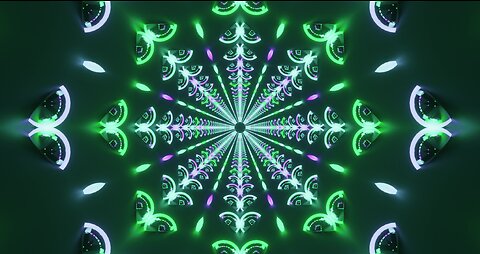 👍 green purple abstract neon tunnel vj loop [screensaver 4k free]