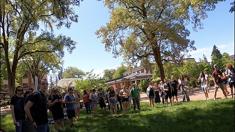 Oregon State University: Student Steals My Hat & Throws It On University Roof, I Call Police, Large Crowd Drawn, Local Subscriber Joins Me, A Wild Day On Campus