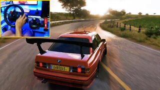 FORZA HORIZON 5 GAMEPLAY - BMW M3 1991 - Steering Wheel G29