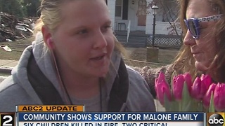 Community rallies around the Malone family following deadly fire