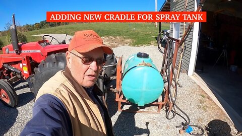 Adding new cradle to spray tank
