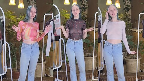 TRY ON transparent shirts with me!